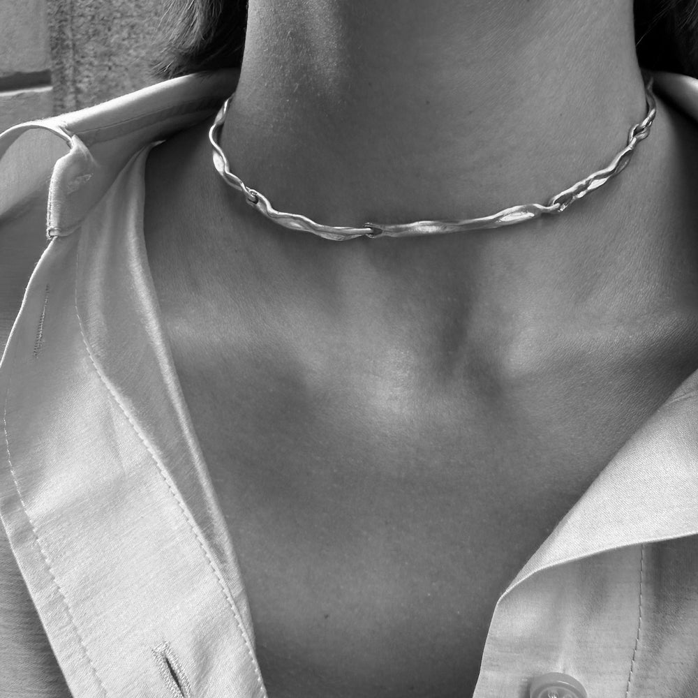 Sculpt Necklace | Rose Gold