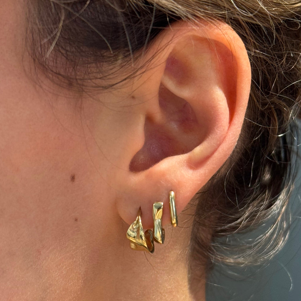 Echo Hoops | Yellow Gold