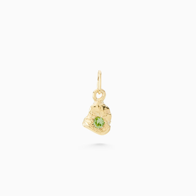 Ingot Stone Pendant | Yellow Gold