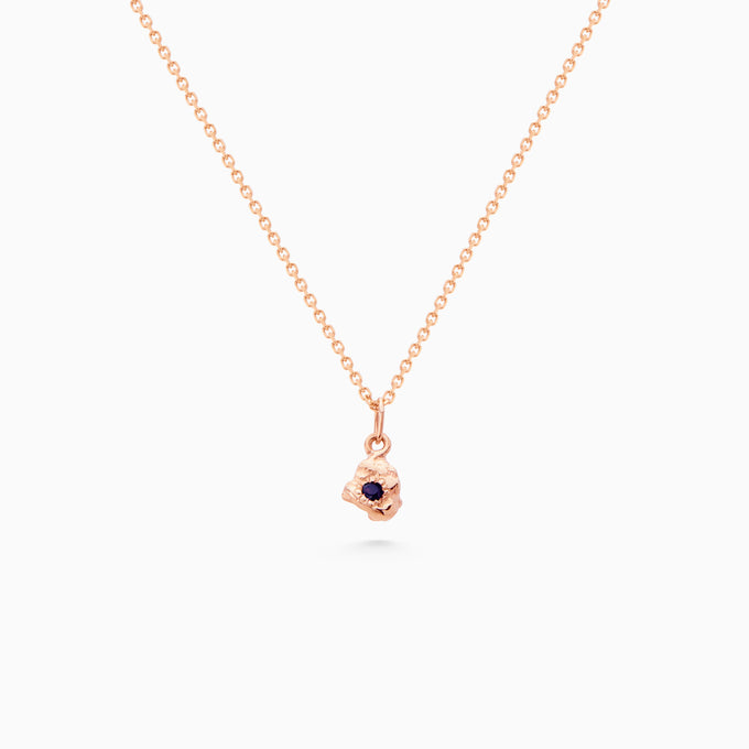 Ingot Stone Pendant | Rose Gold