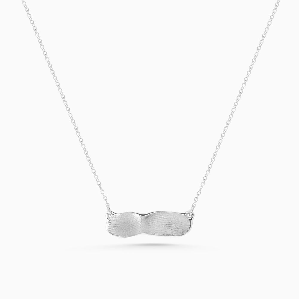 Impression Bar Necklace | Silver