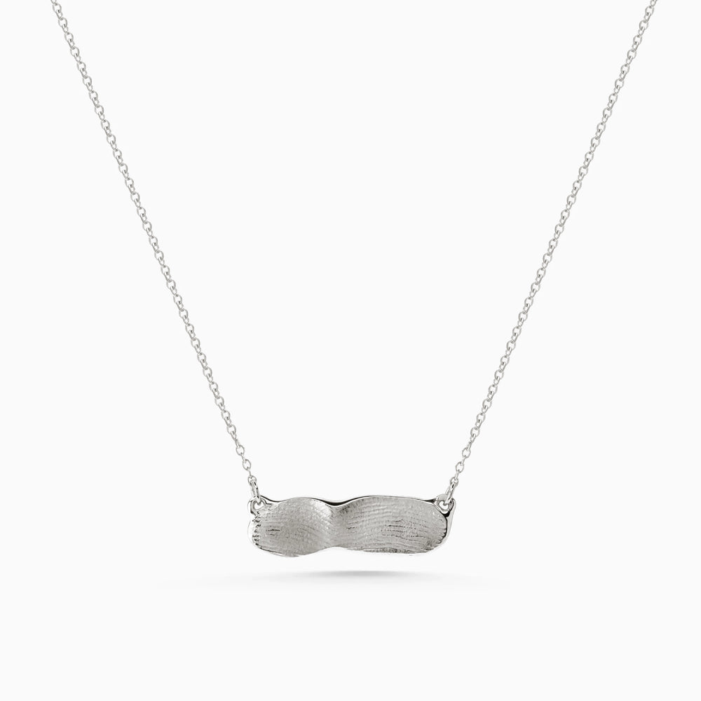 Impression™ Bar Necklace | White Gold