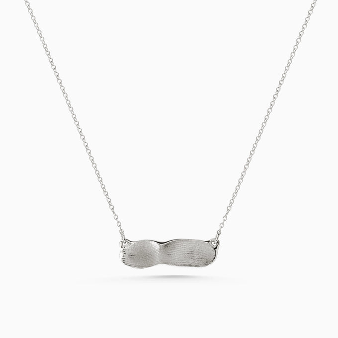 Impression™ Bar Necklace | White Gold