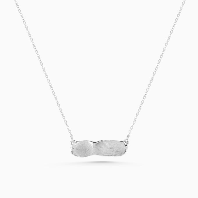 Impression Bar Necklace | Silver