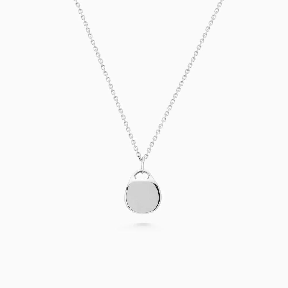 Round Pendant | White Gold