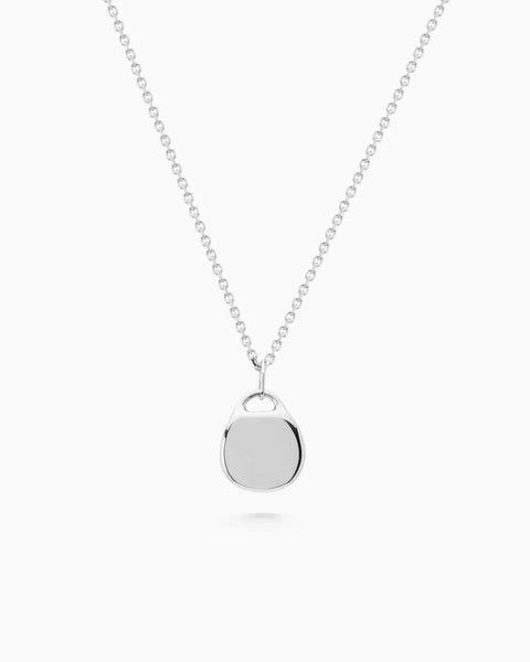 Round Pendant | White Gold