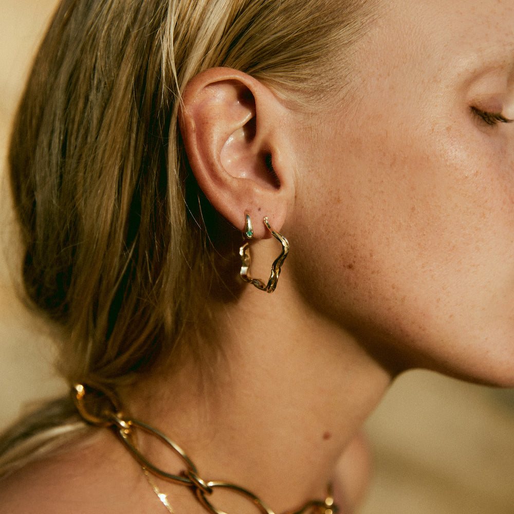 Sculpt Hoops | Yellow Gold