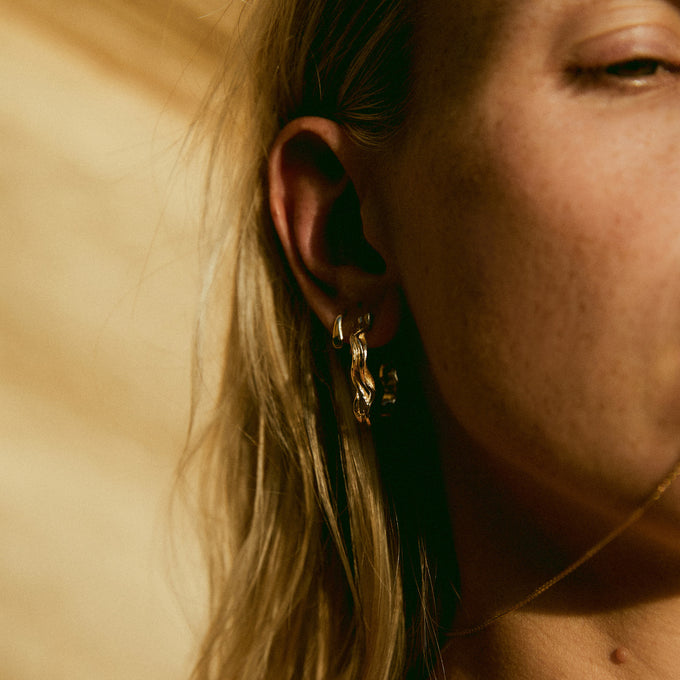 Sculpt Hoops | Yellow Gold