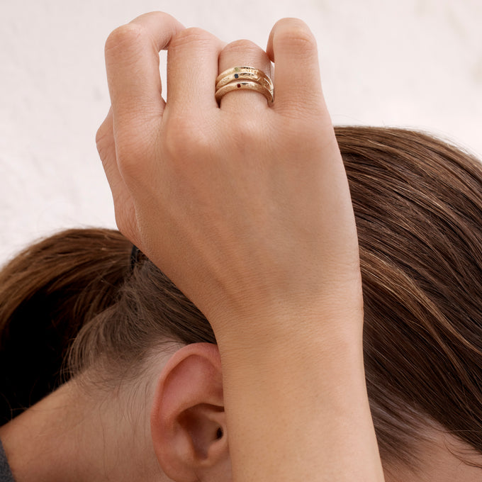 Birthflower Ring | Solid Gold