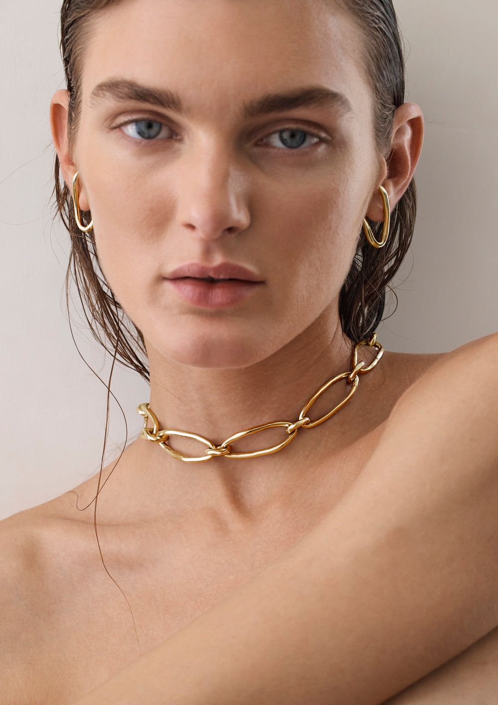 Oval Link Necklace | Gold