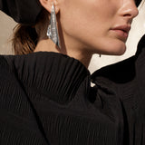 Fan Earrings | Silver