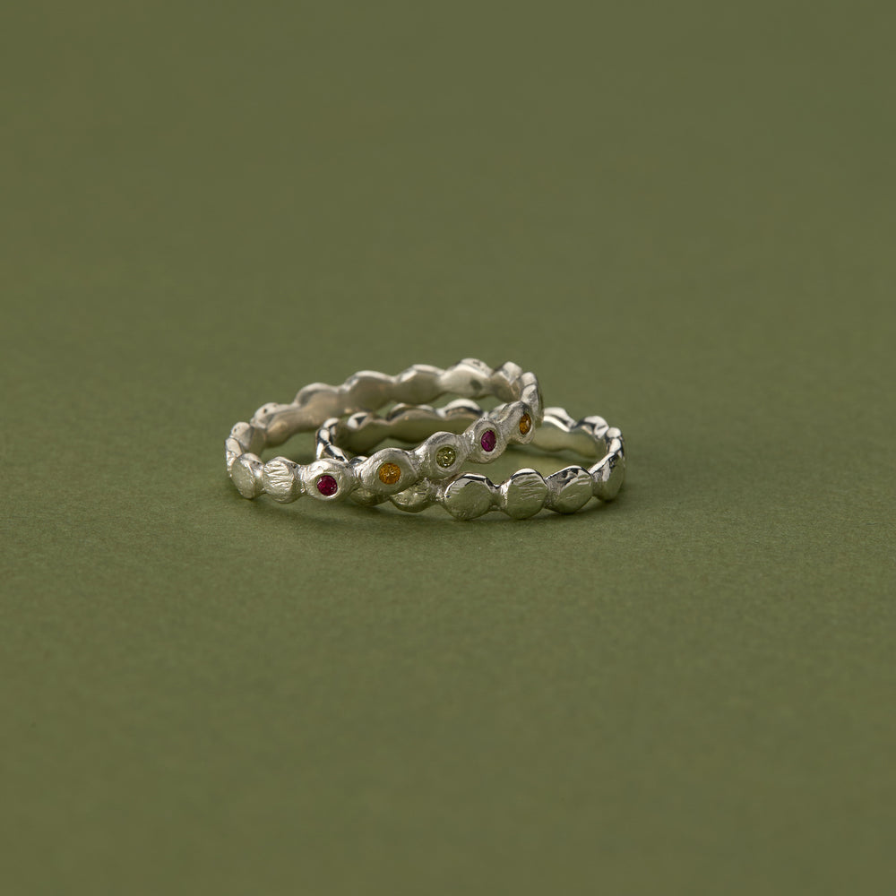 Ripple Stack Ring | Solid Yellow Gold