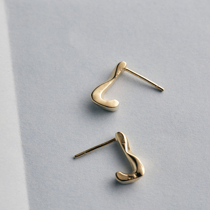 Echo Hoops | Yellow Gold