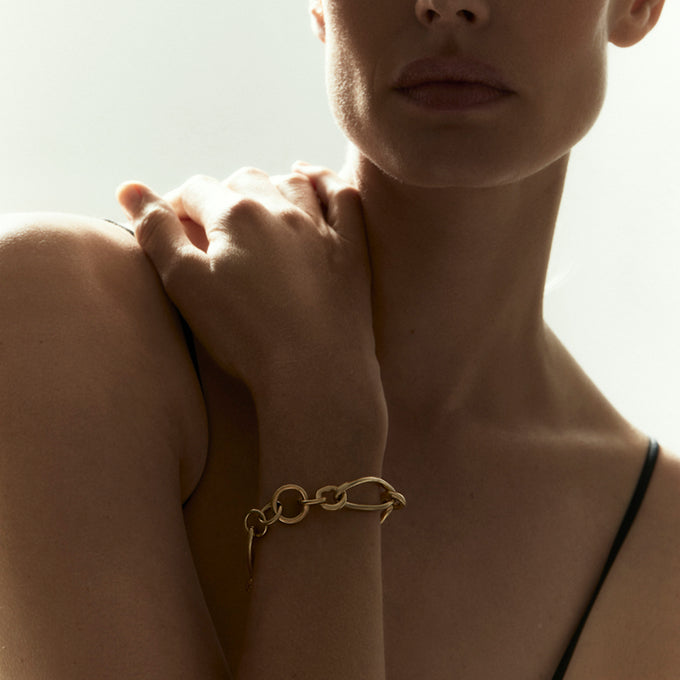 Oval Link Bracelet | Gold