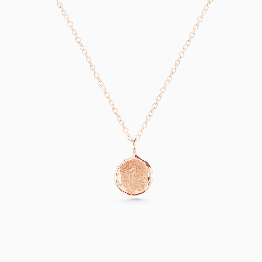 Custom Engraved Pendant | Rose Gold