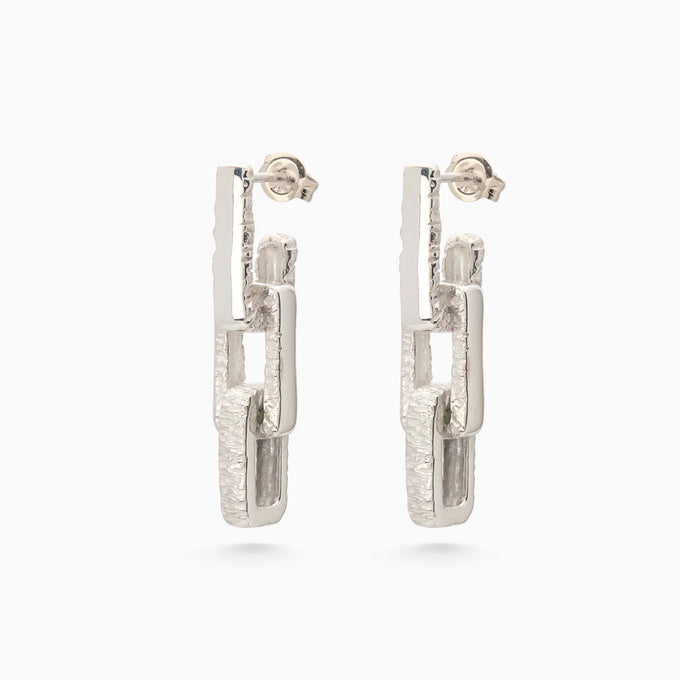 Mini Ember Earring | Silver