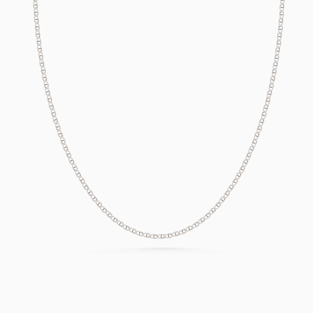 Flat Marine Chain | Sterling Silver