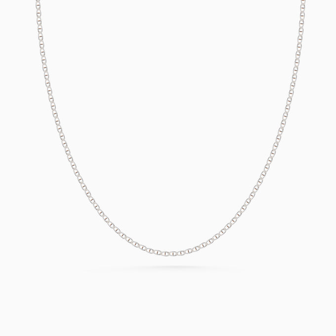 Flat Marine Chain | Sterling Silver