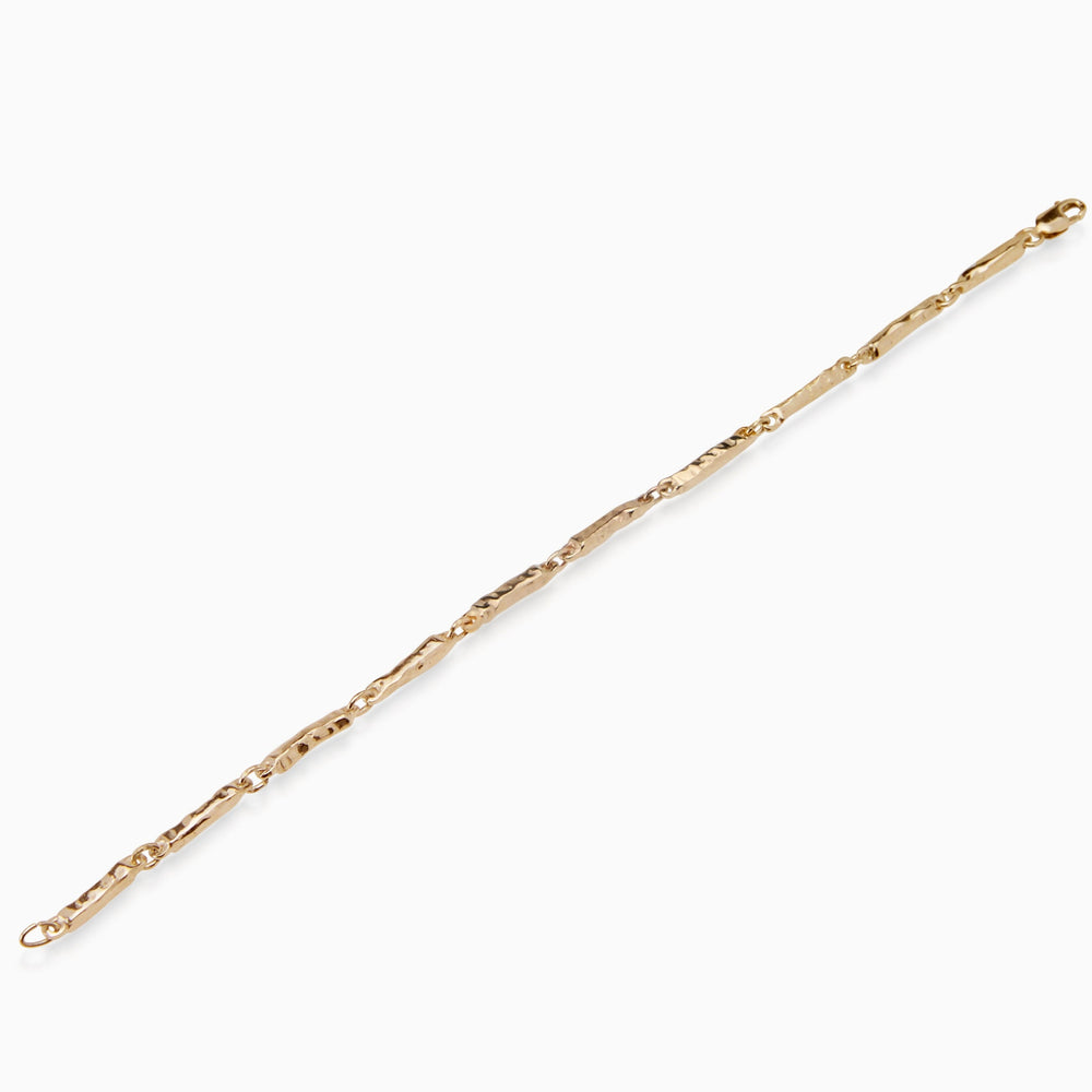 Hammered Bracelet Medium | Yellow Gold