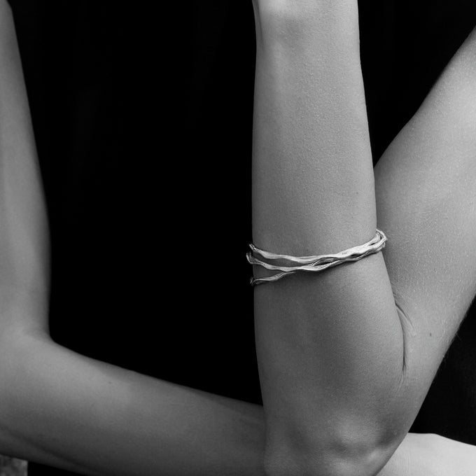 Sculpt Bangle | Rose Gold