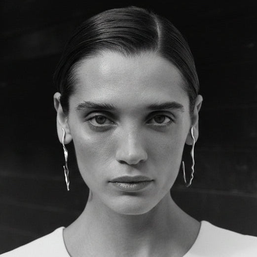 Sculpt Teardrop Hoops | Rose Gold