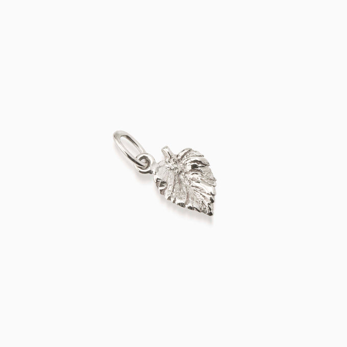 Mint Leaf Charm | Silver