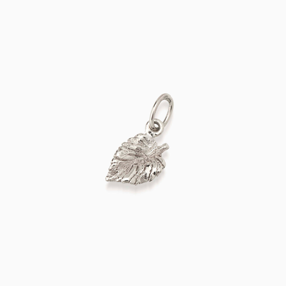 Mint Leaf Charm | Silver