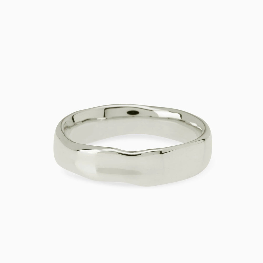 Signature Band Ring | White Gold
