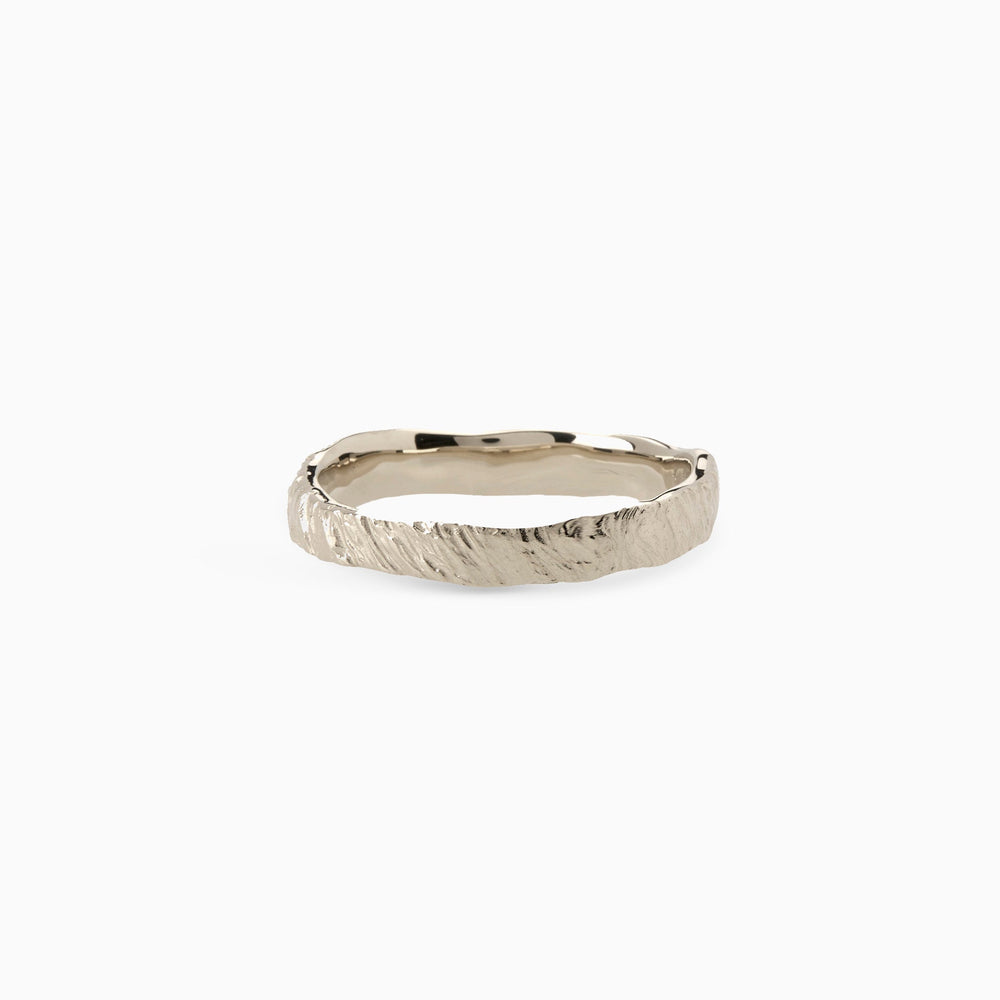 Narrow Ember Ring | Solid White Gold
