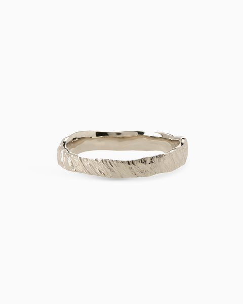 Narrow Ember Ring | Solid White Gold