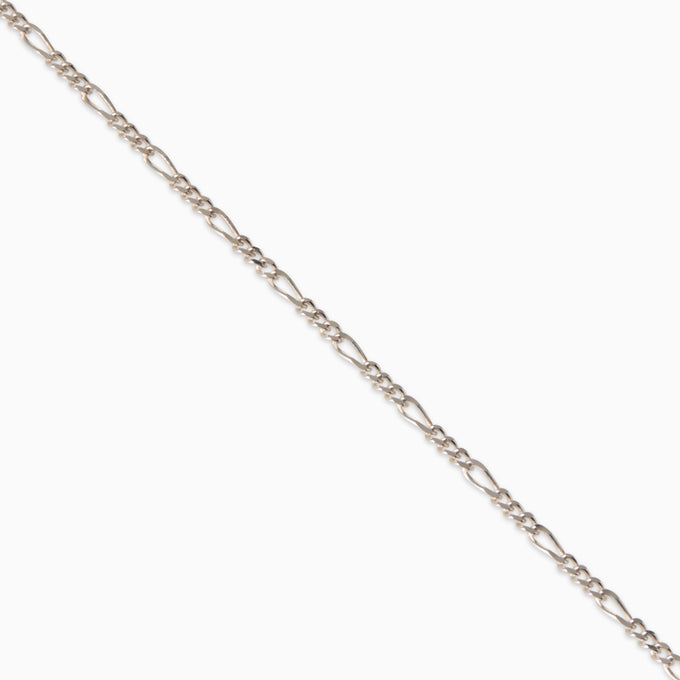 Figaro Chain Necklace | Silver