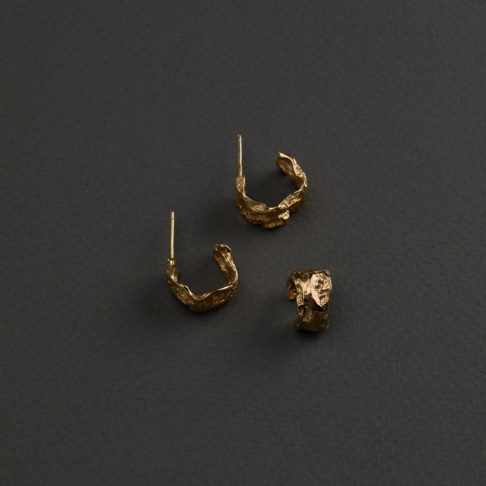 Linen Ear Cuff | Gold | Ready To Ship