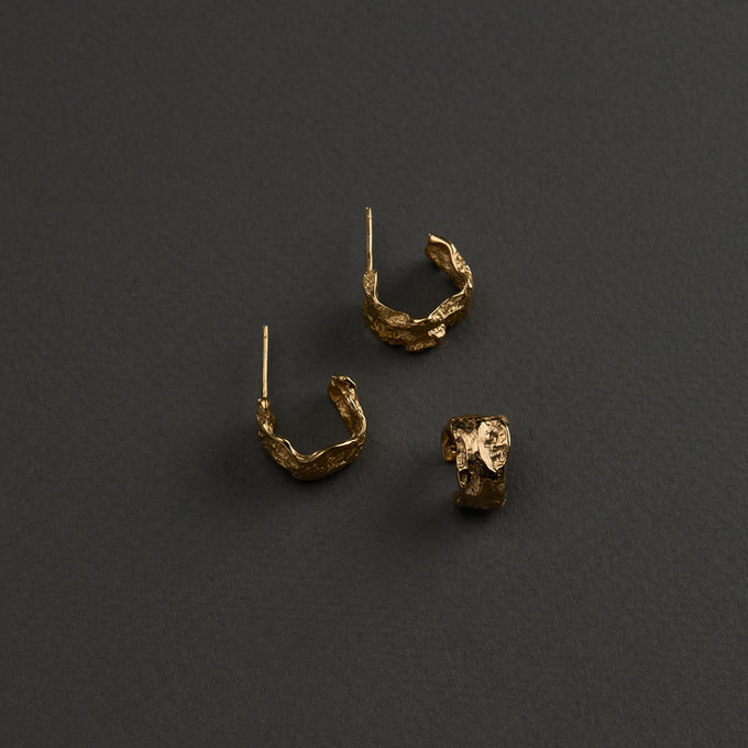 Linen Ear Cuff | Gold | Ready To Ship