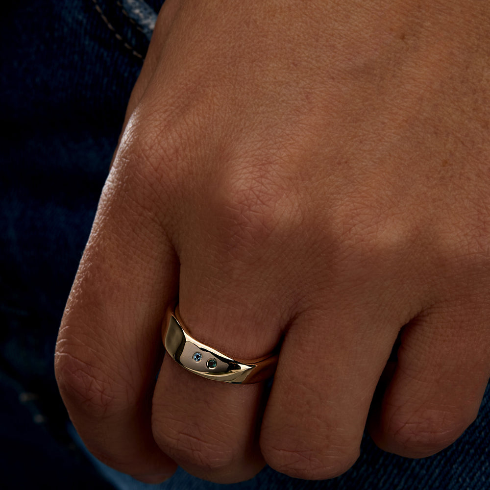 Swell Stone Ring | Yellow Gold