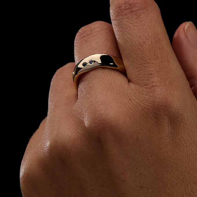 Swell Stone Ring | Yellow Gold