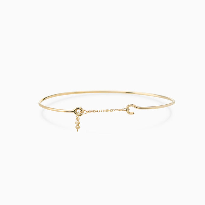 Pendant Weave Bracelet | Solid Gold