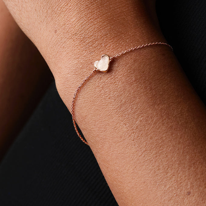 Impression™ Heart Bracelet | Rose Gold
