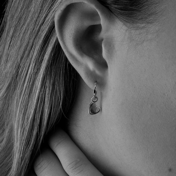 Impression™ Heart Earring Charm | Rose Gold