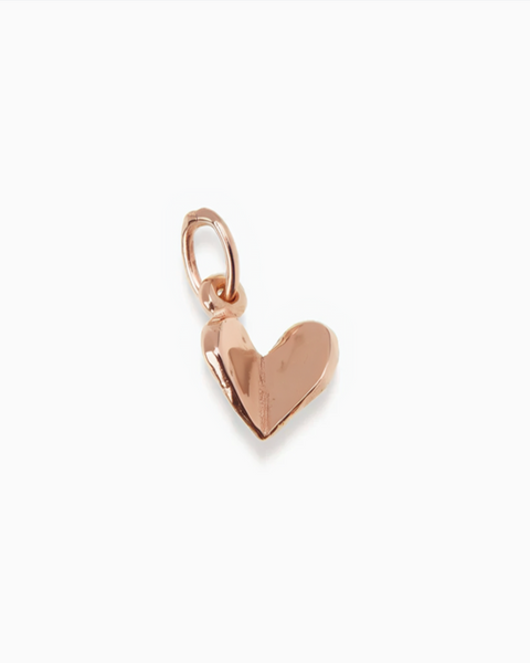 Open Heart Charm | Rose Gold