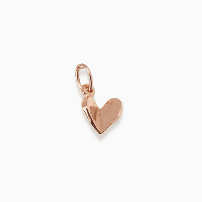 Open Heart Charm | Rose Gold