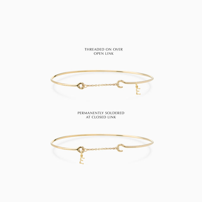 Pendant Weave Bracelet | Solid Gold