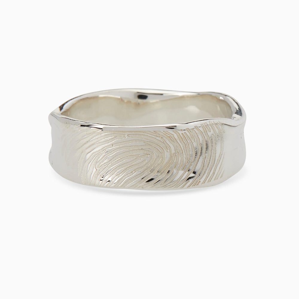 Signature Band Ring | White Gold