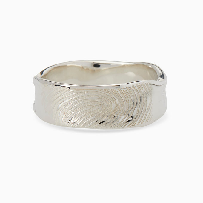 Signature Band Ring | White Gold