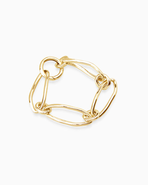 Oval Link Bracelet | Gold