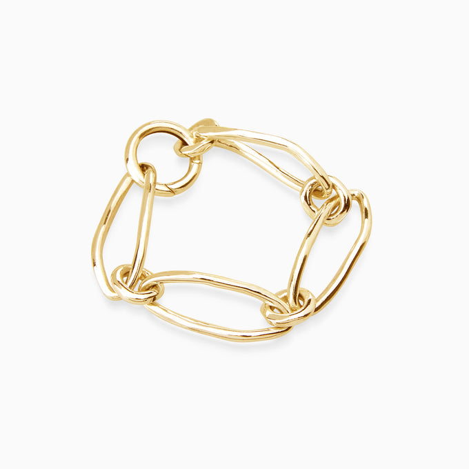 Oval Link Bracelet | Gold