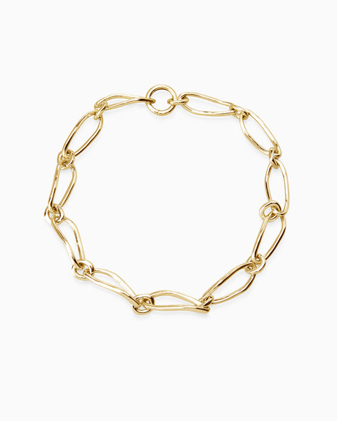 Oval Link Necklace | Gold