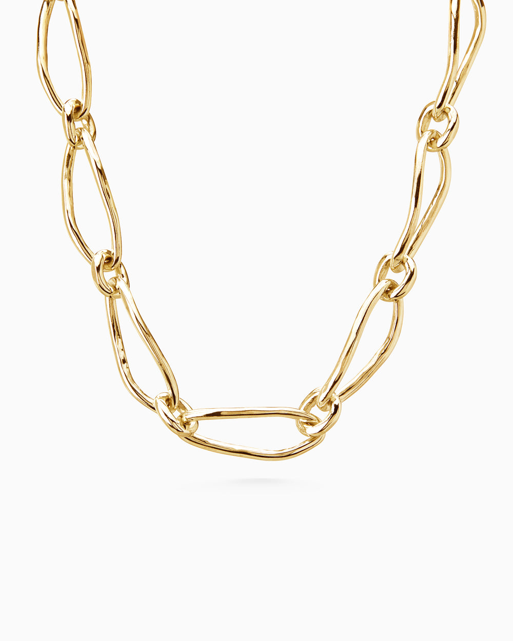 Oval Link Necklace | Gold