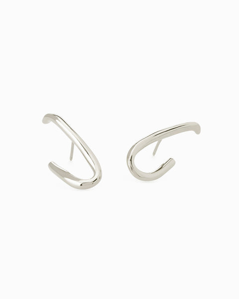 Oval Link Earrings | Silver | Ready To Ship