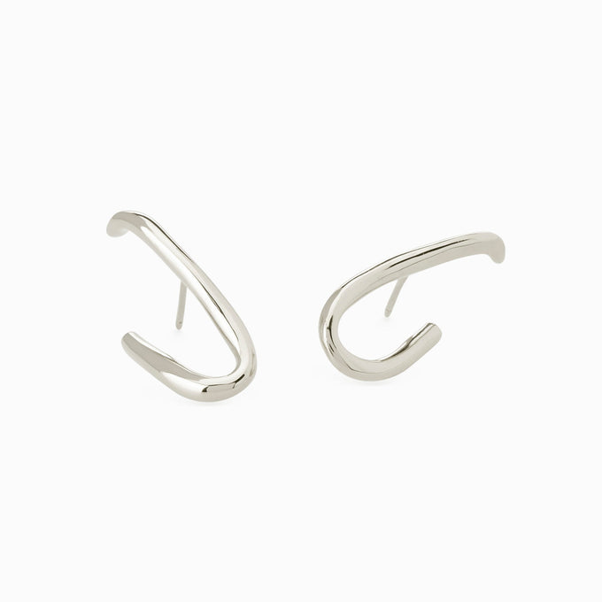 Oval Link Earrings | Silver | Ready To Ship