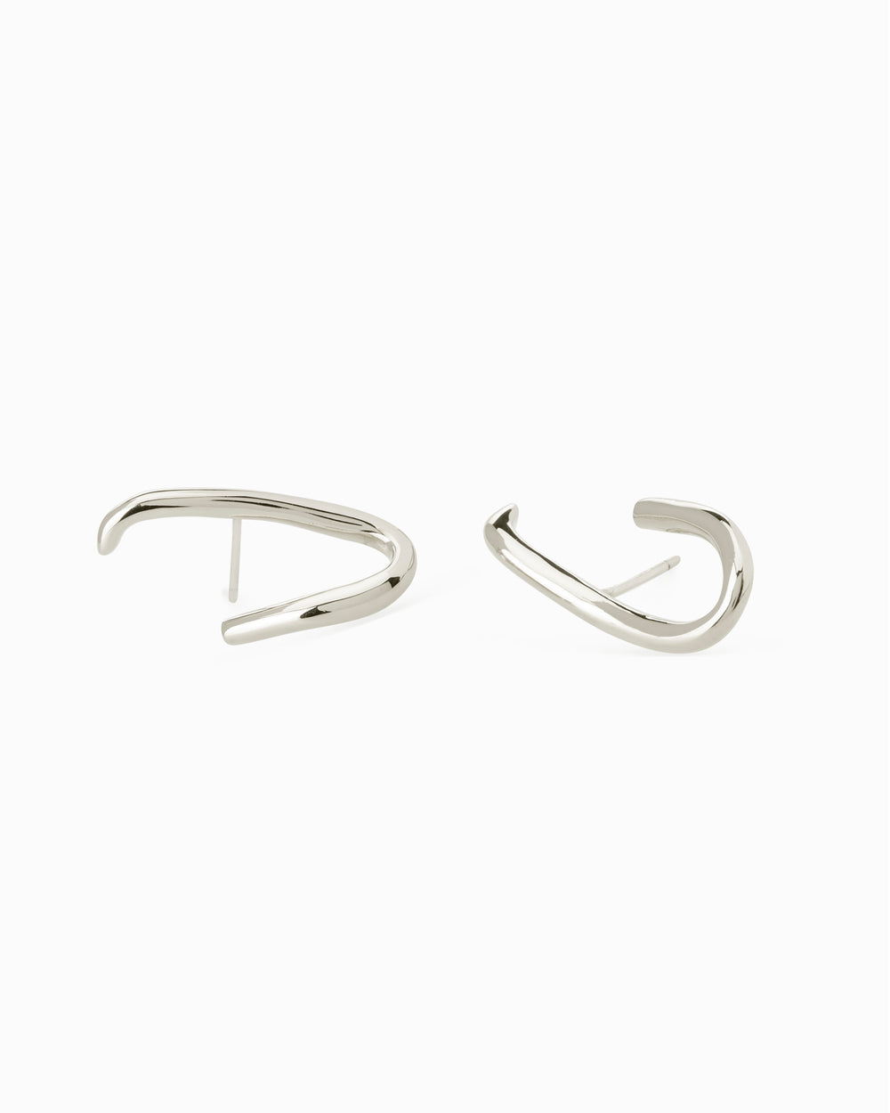 Oval Link Earrings | Silver